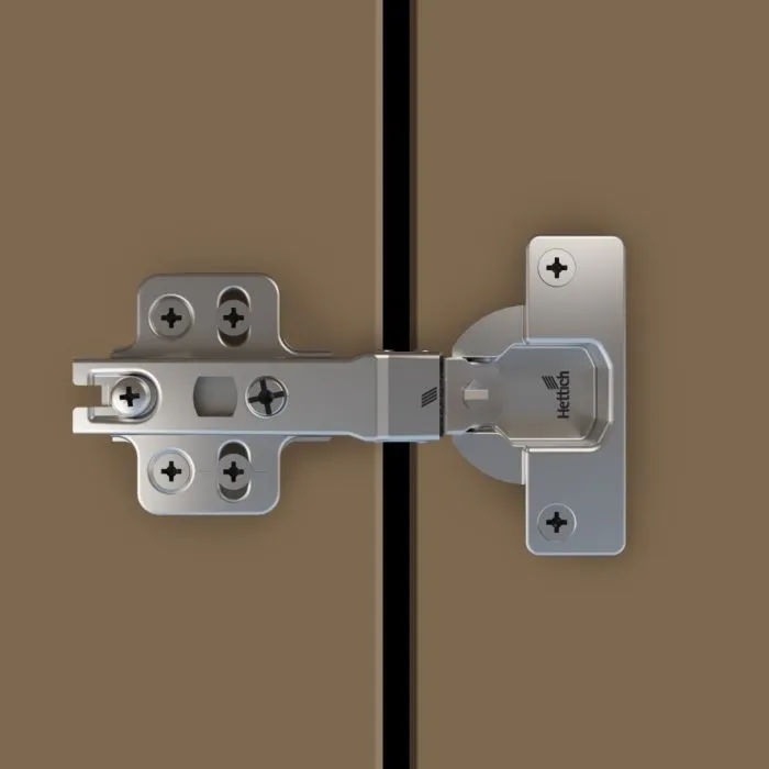 Hettich 3447i Slide On Hinge  With 4 hole Mounting Plate