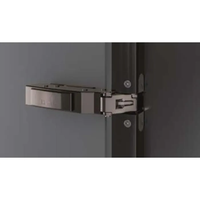 Hettich Obsidian Black Sensys 8638i Hinge - TA32 for 19 mm Aluminium Profile, Opening Angle 95°