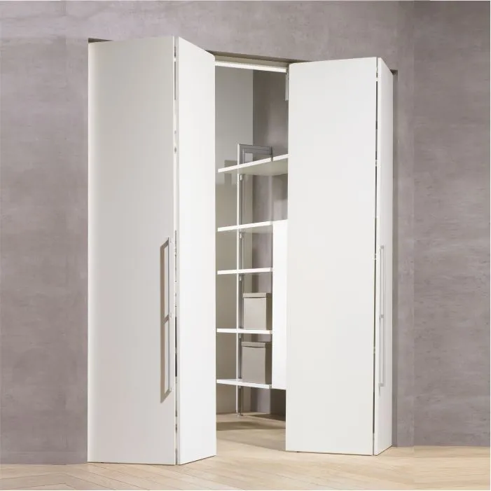 Hettich WingLine 230: 2 Doors with 4 Wings for Wooden Doors Weight 2025 kg per door; Max Door Dimensions: Height 3000mm & Door wing Width 600 mm (Left & Right)