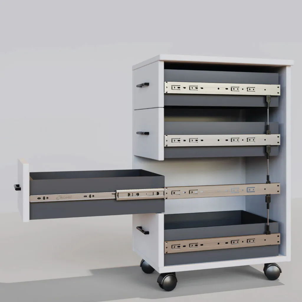 Ozone 25Kg Drawer Slides for Soft Closing & Maximum Storage Space | Extension Type: Full extension for maximum access